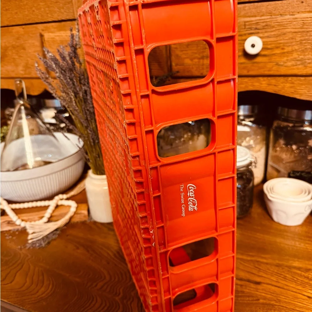 Coca-Cola The Swire Group Plastic Bright Red Vintage Storage Crate